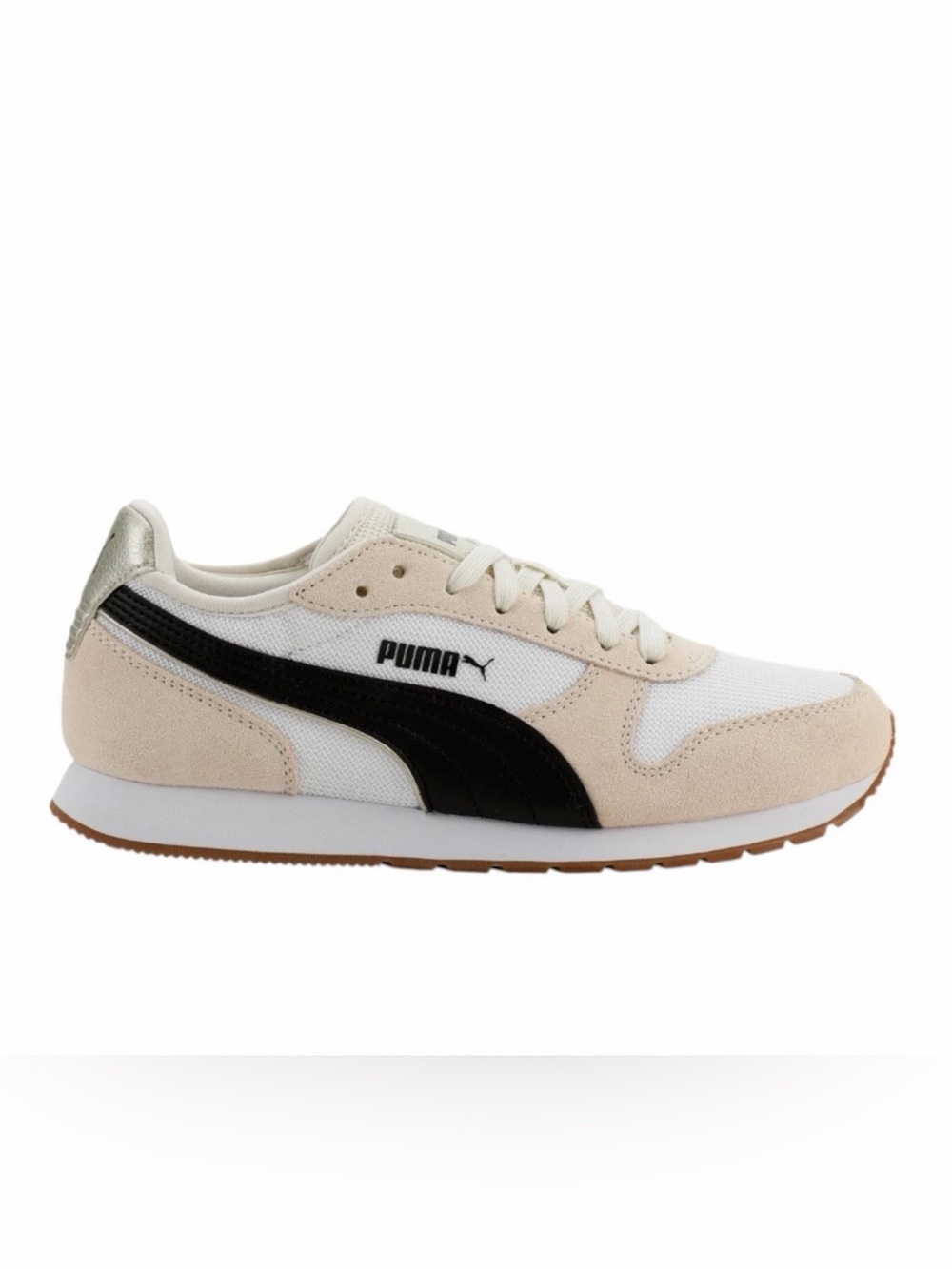 Puma Women's Jogger Sneaker Athletic Shoes Lace Up Cream Size 7 M